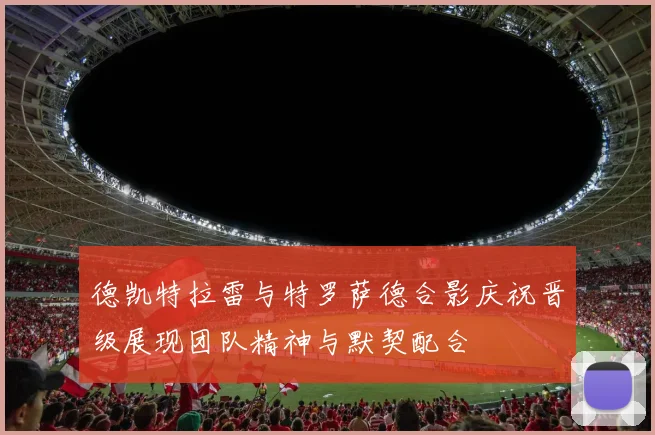 德凯特拉雷与特罗萨德合影庆祝晋级展现团队精神与默契配合